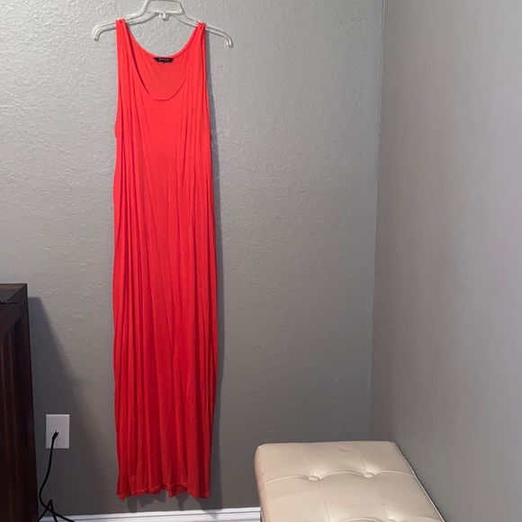 Burnt Orange Maxi Dress - Picture 1 of 6